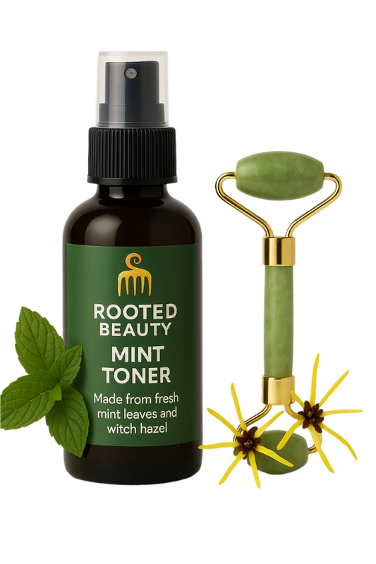Mint Toner + Jade Roller Set